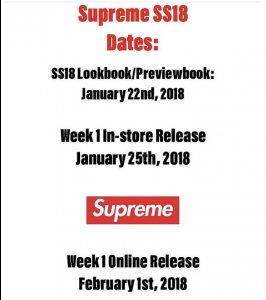 supreme作为全球潮牌数一数二的潮牌（Supreme 2018春夏系列发售时间 Supreme 18SS何时开卖）