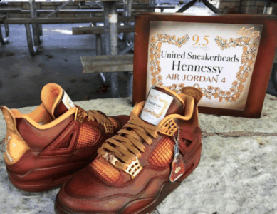  鞋款以深红色和潮牌汇潮牌网金色为配色打造（AJ4“Hennessy”是什么样子 AJ4系列怎么样）