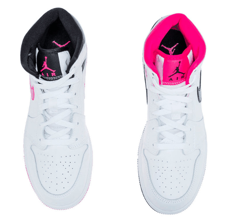 Air Jordan 1 Mid GS实物潮牌汇潮牌网店欣赏 AJ1 粉红鸳鸯在哪买（Air Jordan 1 Mid GS实物欣赏 AJ1 粉红鸳鸯在哪买）