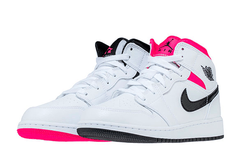 Air Jordan 1 Mid GS实物潮牌汇潮牌网店欣赏 AJ1 粉红鸳鸯在哪买（Air Jordan 1 Mid GS实物欣赏 AJ1 粉红鸳鸯在哪买）