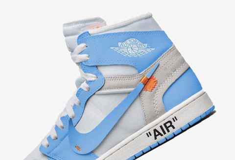 OFF-WHITE联名AJ1北卡蓝好看吗 OFF-WHITE x Air Jordan 1“Powder Blue”多少钱 