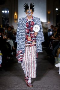  李祥玉 AMIRI SS 2023 Runway Show #巴黎男装周潮牌汇潮牌网店#PFW2023 李祥玉与设计师Mike Amiri 余航演绎Tod's 2023春夏男装（SS23国际男装周圆满落幕，火石模特砥砺前）