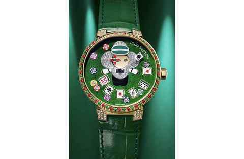 LV 路易威登全新“Tambou潮牌资讯r Slim Vivienne Jumping Hour”腕表释出