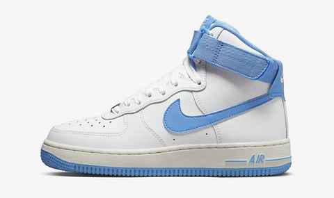 北卡蓝 AF1 High 全新“潮牌信息University Blue”配色鞋款释出