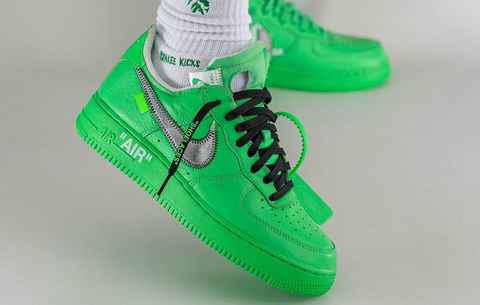 Off-White 联名 AF1“Lig潮牌资讯ht Green Spark”鞋款上脚图曝光