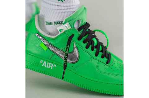 Off-White 联名 AF1“Lig潮牌资讯ht Green Spark”鞋款上脚图曝光