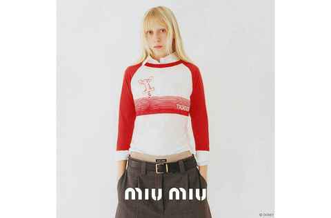 Miu Miu 2022 老虎动画角潮牌信息色 Tee 系列释出，迎接虎年