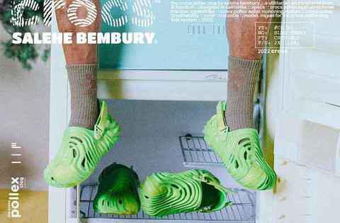 Crocs x Salehe Bembury 全新潮牌信息联名 Pollex Clog 鞋款系列释出