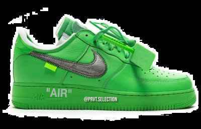 绿色艺术馆 Off-White x 耐克潮牌信息联名 AF1“Green”配色鞋款预览