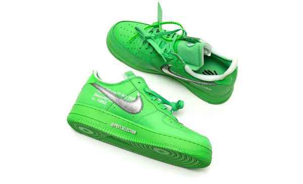 绿色艺术馆 Off-White x 耐克潮牌信息联名 AF1“Green”配色鞋款预览