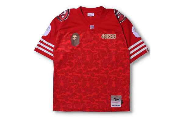 BAPE x Mitchell Ness 全新潮牌信息联名 NFL 球衣系列上架