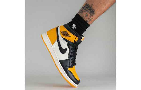 黑黄脚趾 AJ1 全新“潮牌信息Yellow Toe”配色鞋款抢先预览
