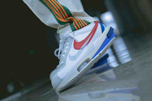 Sacai x 耐克联名阿潮牌资讯甘鞋 Cortez 上脚图发布