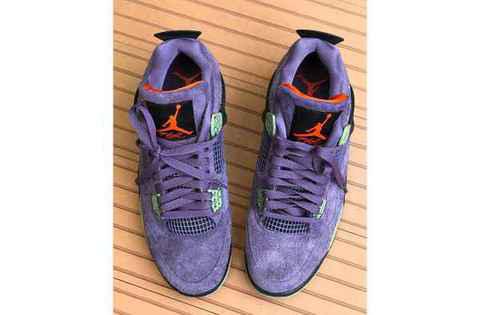  小丑 AJ4 全新“Cany潮牌网店on Purple”配色鞋款 每双 $220（小丑 AJ4 全新“Canyon Purple”配色鞋款谍照曝光）