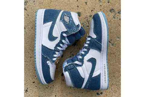  美乐淘潮潮牌网店牌汇获悉（丹宁 AJ1 全新“Denim”配色鞋款释出，金色鞋带扣超华丽！）
