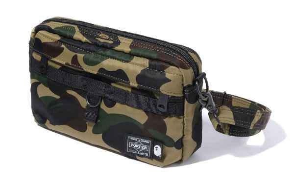 该系列选取了 A BATHING APE 标志潮牌商城性 1ST CAMO 注入打造经典饰面和垂坠感（BAPE x PORTER 全新联乘包袋系列抢先预览）