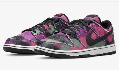 或将在未来几潮牌资讯周内正是入场（Nike Dunk Low 全新“Graffiti”配色鞋款抢先预览，低配猛鬼街？）