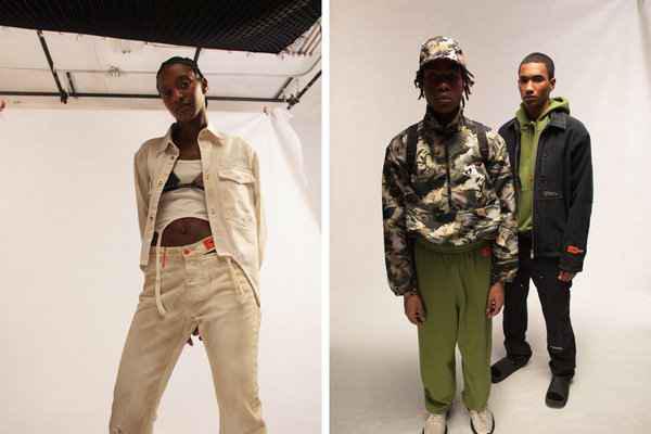 同时标签式的工业风潮牌网格字母条码也十分显眼（Heron Preston 2022 春夏系列 Lookbook 赏析）