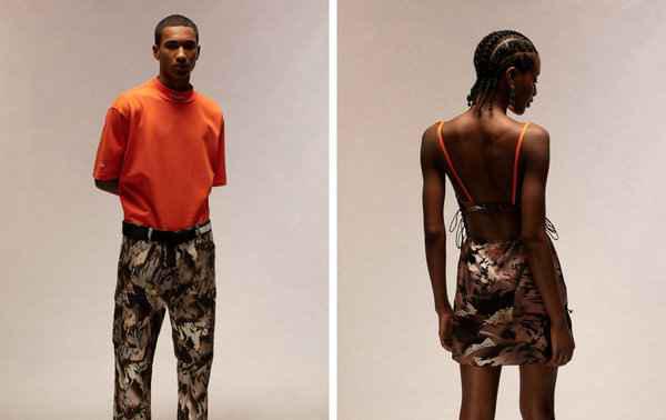 同时标签式的工业风潮牌网格字母条码也十分显眼（Heron Preston 2022 春夏系列 Lookbook 赏析）