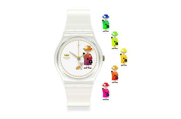 用以纪念英女王伊丽chaopai.com潮牌汇店莎白二世在位 70 周年（Swatch 斯沃琪全新“How Majestic”英女王限定款腕表登场）