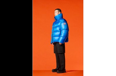 该系列囊括了 Farra 夹克、Ryla 背心、Snowchaopai.com潮牌汇店 Mantra 外套以及 Huli 飞行员夹克、Mordaga 外套和帽衫等单品（加拿大鹅 x Angel Chen 全新冬季联名系列释出）