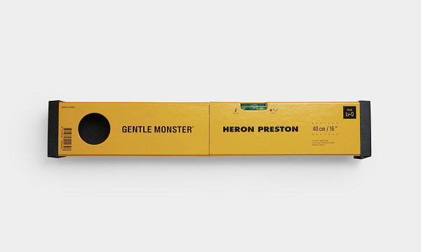  此番chaopai.com潮牌信息潮牌汇了解到（Heron Preston x GM 全新联名眼镜系列亮相，水平仪装饰）