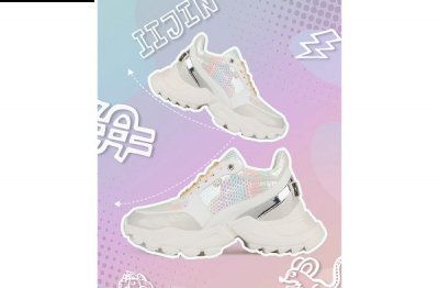 采用珠光材质与闪钻有潮牌品牌机结合打造奢华的运动鞋（IIJIN 艾今 2021 早秋鞋款系列抢先预览）