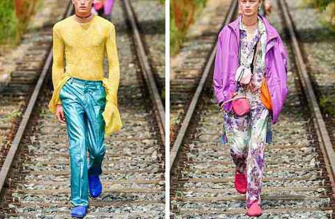 Etro 标志性的佩斯利印花图案、提花印花和潮牌品牌纹理是品牌旗下外套、连衣裙、包款及鞋履最突出的特色（Etro 艾卓 2022 春夏男装系列亮相秀场，生机盎然新世界）