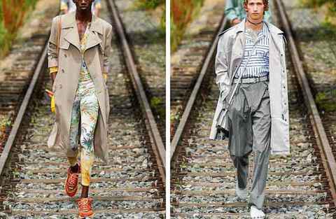 Etro 标志性的佩斯利印花图案、提花印花和潮牌品牌纹理是品牌旗下外套、连衣裙、包款及鞋履最突出的特色（Etro 艾卓 2022 春夏男装系列亮相秀场，生机盎然新世界）