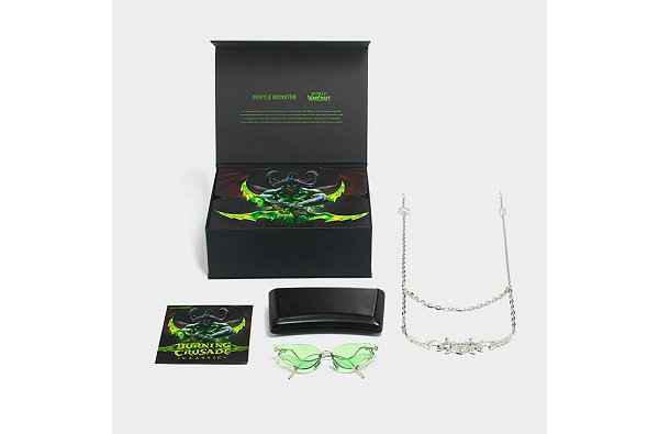 GENTLE MONSTER 与《魔兽世界》潮牌品牌游戏合作的限定产品「Spectral Sight」（Gentle Monster x 魔兽联名伊利丹主题眼镜发售信息公布）