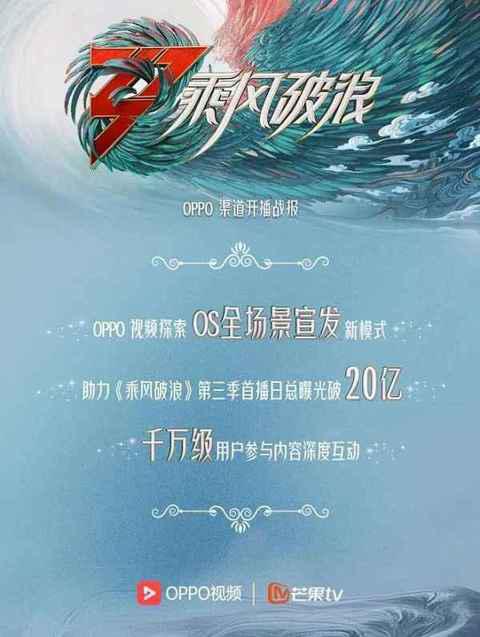 乐划锁屏上线嘉宾剪影潮牌品牌、倒计时海报等悬念感素材（OS全场景助力《乘风破浪》第三季曝光破20亿，OPPO视频打造影剧综宣发标杆）