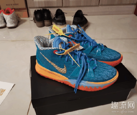 欧文7埃及联名限定开箱测评 Concepts​ x Kyrie 7 埃及主题上脚图