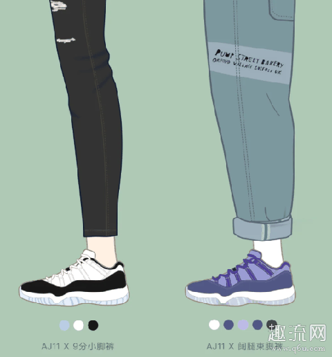 aj11低帮搭配裤子效果图 aj11低帮穿上能增高多少cm