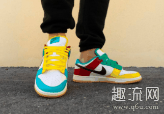 dunk low Free 99白鸳鸯上脚赏析 dunk low Free 99偏码吗