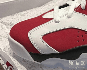 近日网上爆出了这潮牌品牌双aj6胭脂复刻的实物图（aj6胭脂红2021复刻版后跟有Nike Air aj6胭脂红上脚穿搭图）