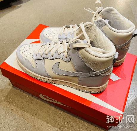 dunk high灰蓝白马卡龙配色开箱测评 dunk high灰蓝白偏码吗