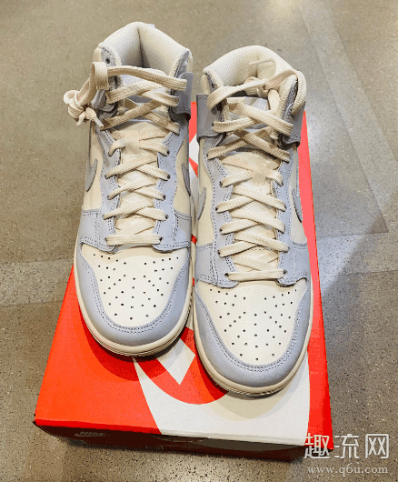 dunk high灰蓝白马卡龙配色开箱测评 dunk high灰蓝白偏码吗