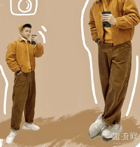 男士灯芯绒阔腿裤配什么上衣好看 男灯芯绒裤子配什么鞋子