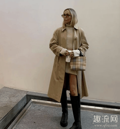 大衣内搭最好看的最潮流搭配图片 女生穿大衣搭配什么鞋