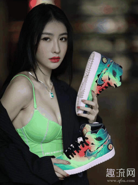 aj1渐变彩虹价格趋势会涨吗 aj1彩虹扎染上脚穿搭图