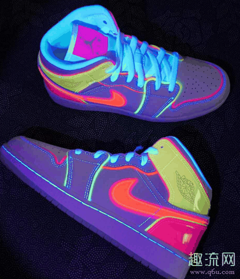 aj1糖果白黄粉是荧光的吗 aj1白黄粉糖果男生能穿吗