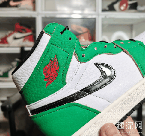AJ1喜力开箱测评 AJ1喜力上脚图