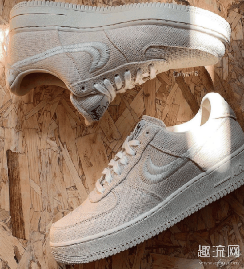 Stussy X af1实物细节图赏析 Stussy x AF1价格多少