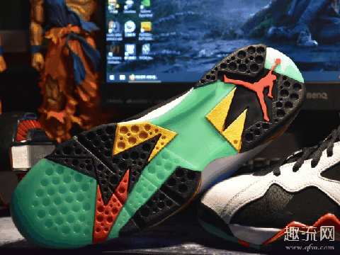 AJ7紫禁之巅上脚街拍图赏析 AJ7中国限定实物细节评测