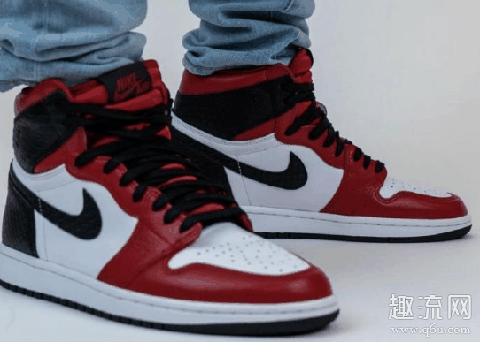AJ1丝绸蛇纹配色上脚,演绎不同的AJ1芝加哥风情!