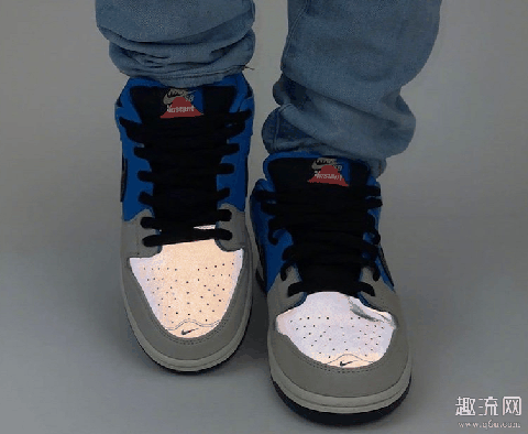 dunk sb low狗头刺绣上脚图赏析,时尚滑板,3m穿搭!
