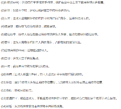 一些简单的蓝球术语有哪些,篮球术语大全等你来解!