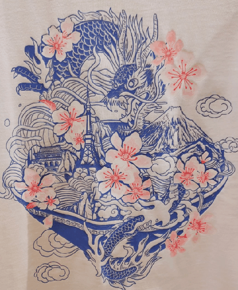 李宁樱花T恤上身搭配展示,黑白两色超级少女!