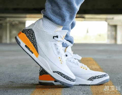 AJ3激光橙配色开箱+上脚测评,湖人专属配色你心动了吗?