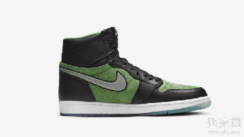 AJ1黑绿配色SNKRS已上架,市场价略高于原价!
